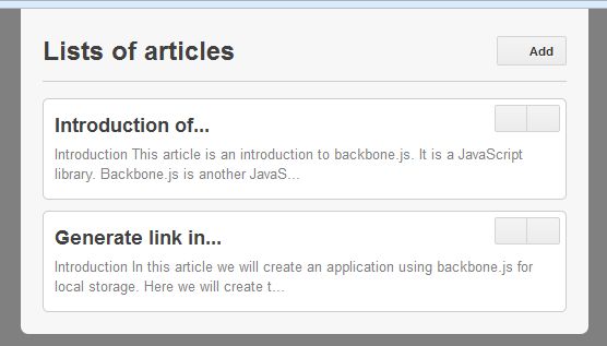 Add article with description